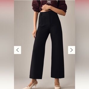 Anthropologie The Colette Cropped Wide-Leg Pants by Maeve: Ponte Edition - 26P
